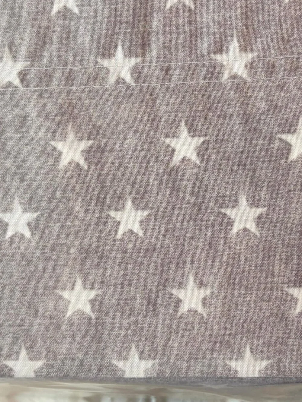 Tommy Hilfiger TWIN XL Sheet Set White Stars on Gray Easy Care Cotton Blend